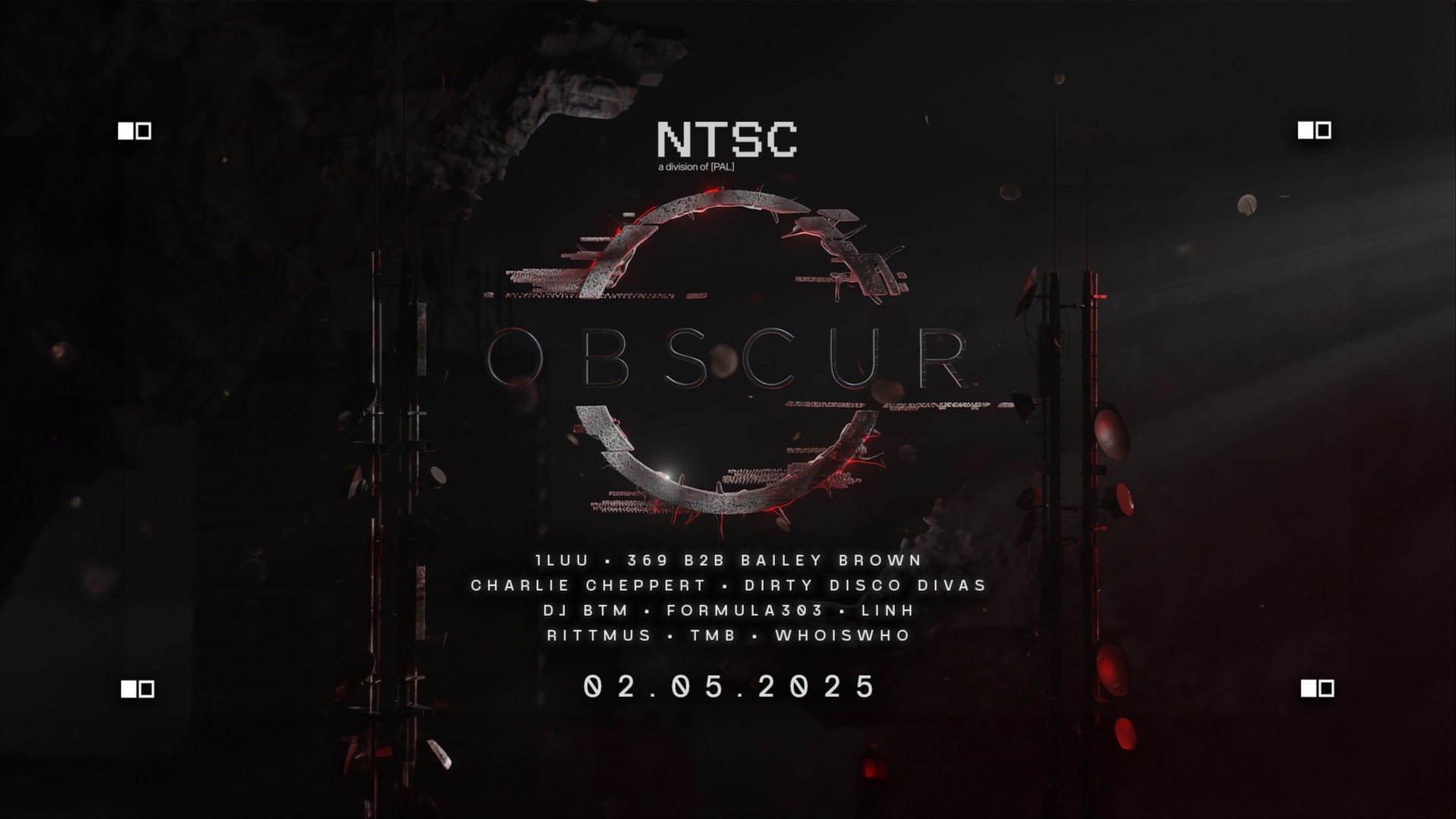 OBSCUR 12h Rave with 1LUU, 369, BAILEY BROWN, CHARLIE CHEPPERT, DIRTY DISCO DIVAS and more image