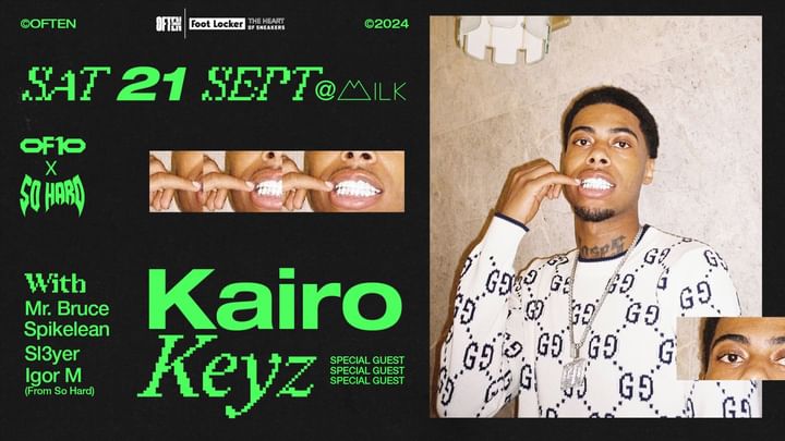 Cover for event: OF:10 presents Kairo Keyz