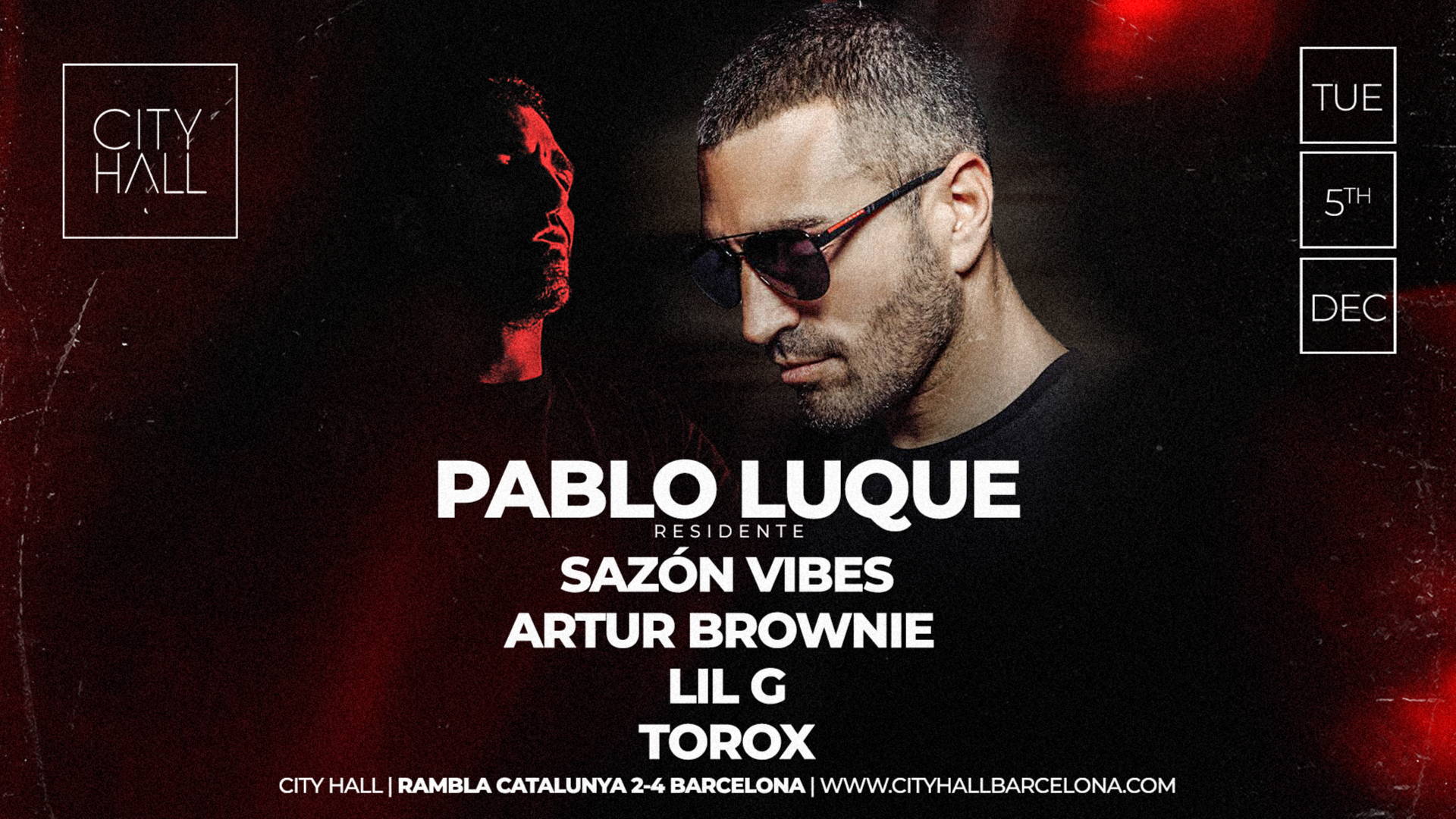 City Hall pres OFF DAY with Pablo Luque I LAST FREE image