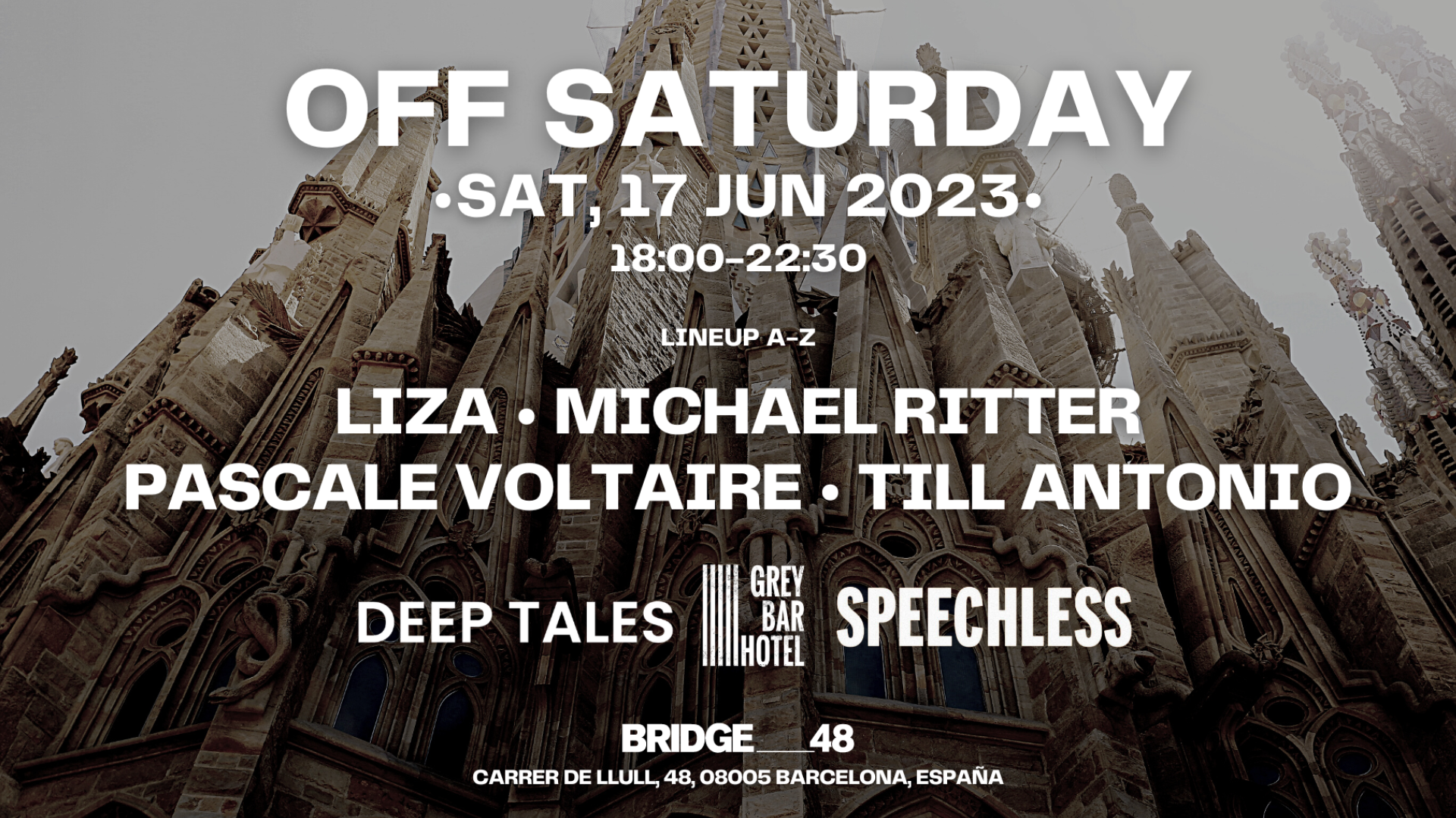 OFF Saturday Showcase - DEEP TALES x SPEECHLESS x GREY BAR HOTEL image