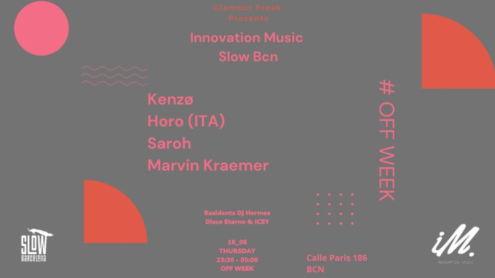 Off Week: Innovation Music: Kenzø + Horo + Saroh + Marvin Kraemer image