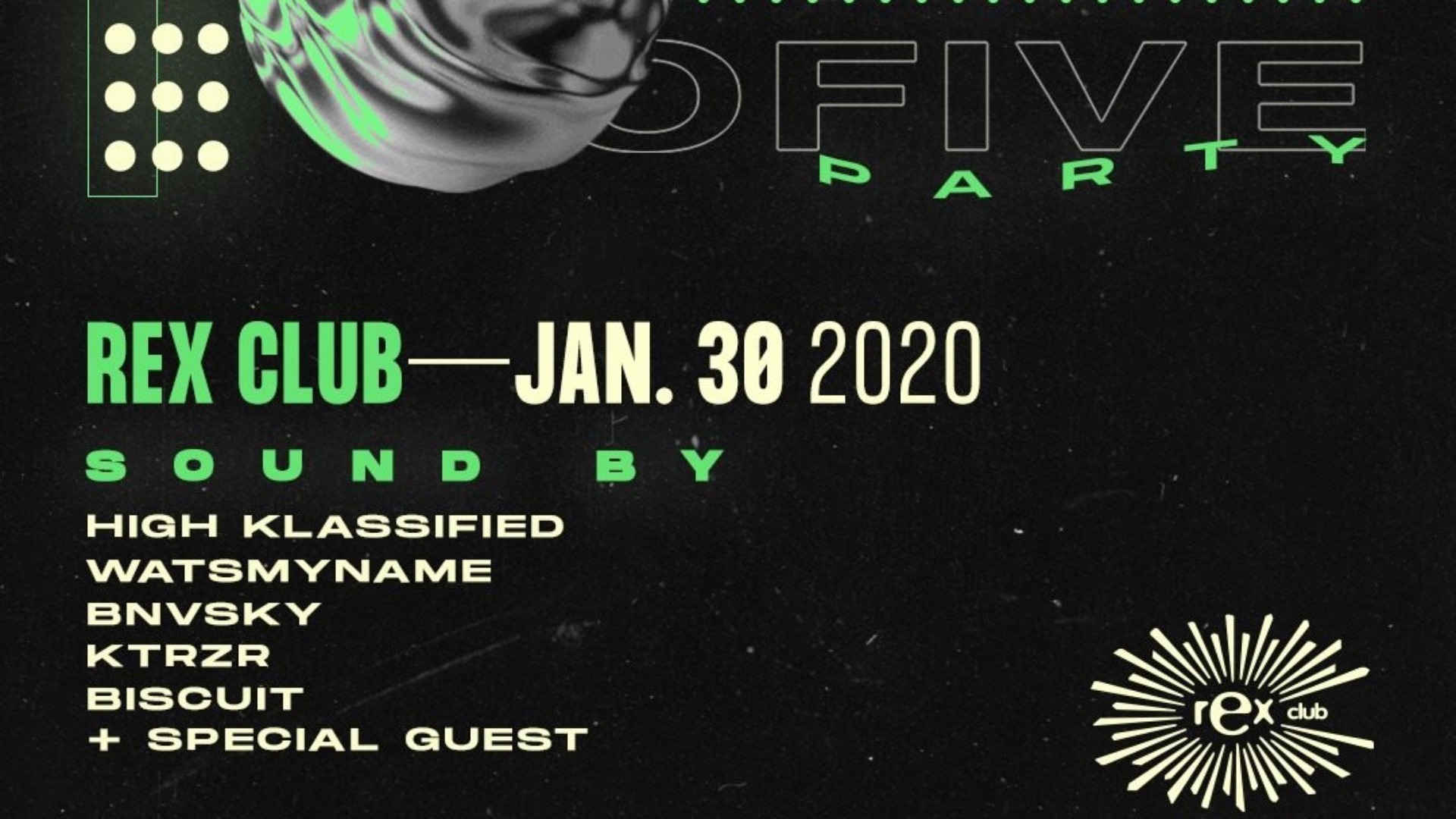 Ofive Party: High Klassified, Watsmyname, Bnvsky, Ktrzr, Biscuit image