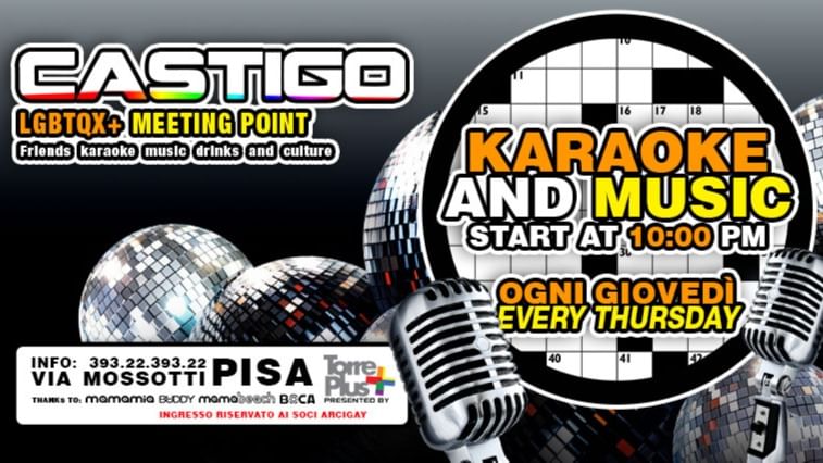 Ogni Giovedì - CASTIGO - Karaoke e Musica DALLE 22:00! event cover