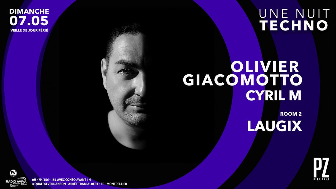 OLIVIER GIACOMOTTO x PZ city club-Eventplakat