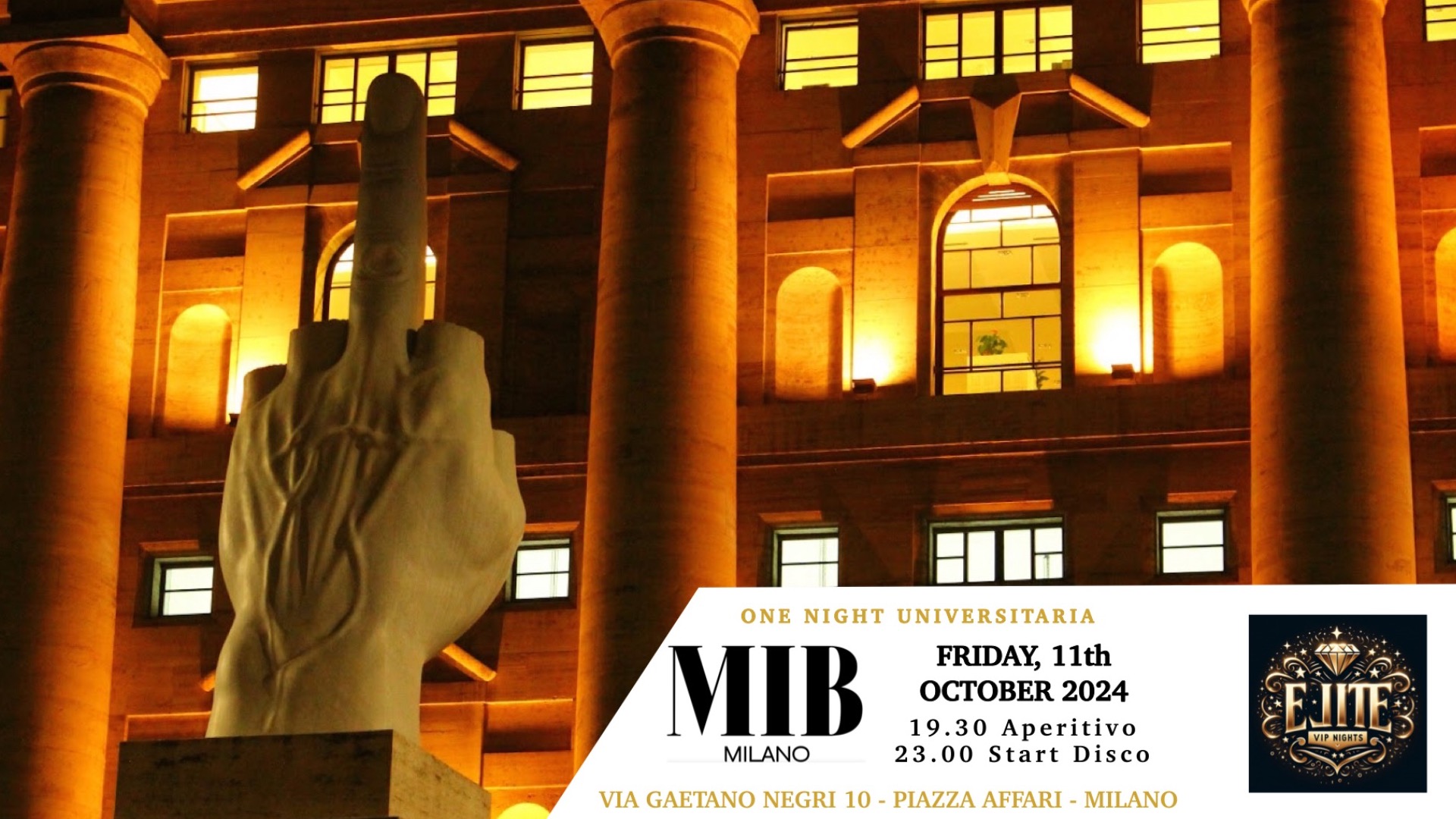 ONE NIGHT UNIVERSITARIA