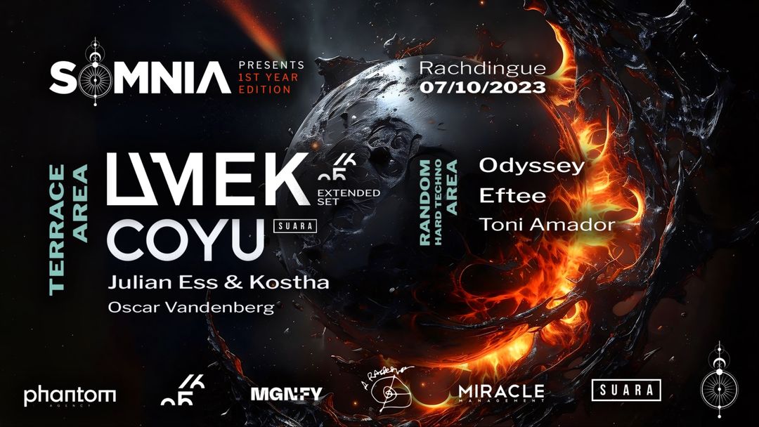 Copertina evento ONE YEAR OF SOMNIA WITH UMEK