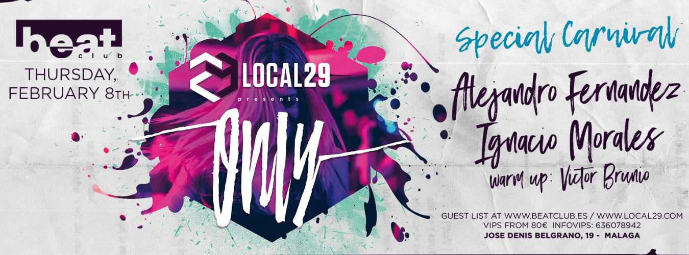 ONLY by Local29 · Alejandro Fernandez @ Beat Club image