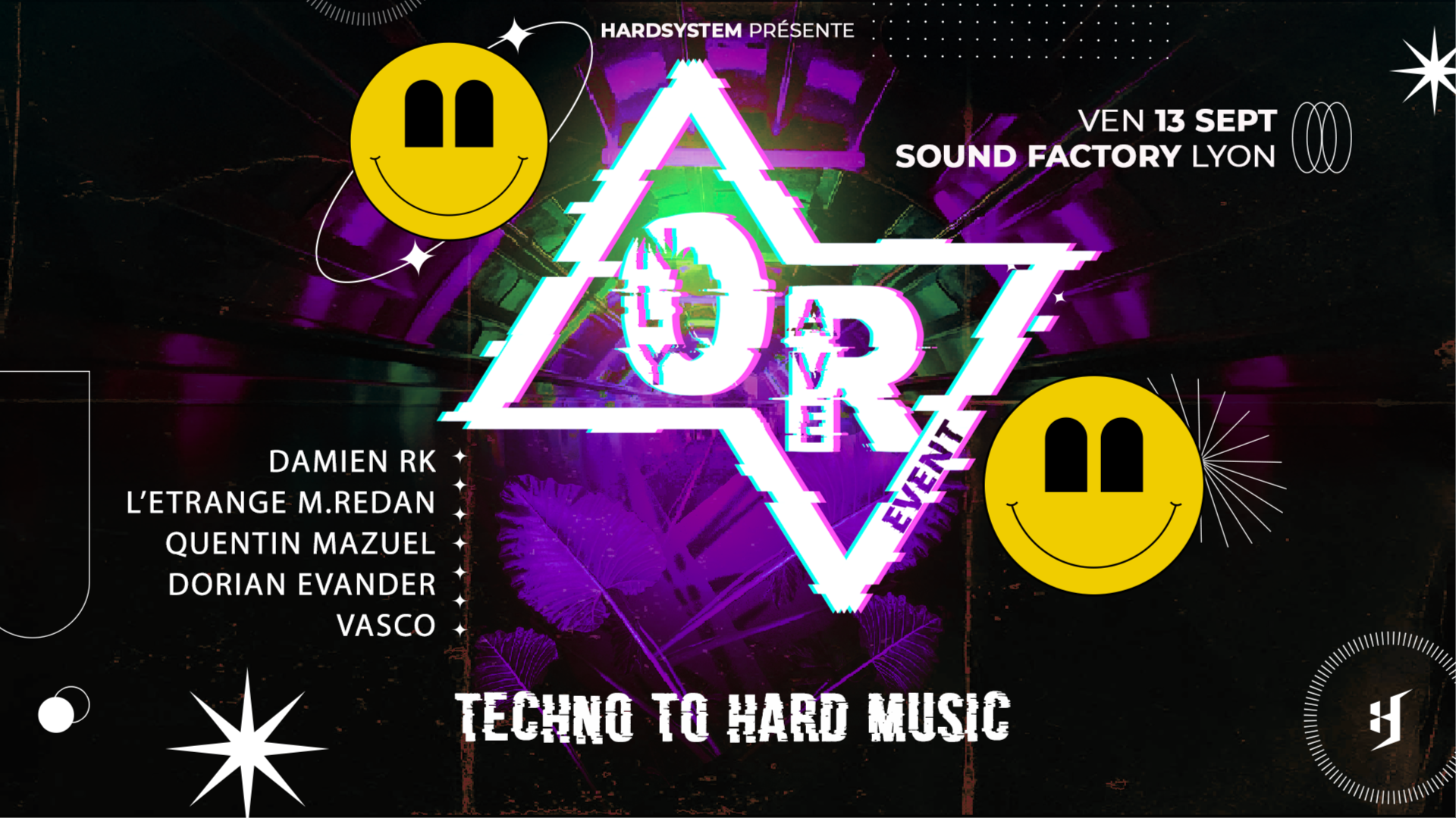 ONLY RAVE IN LYON : DAMIEN RK, L'ETRANGE M. REDAN & MORE image