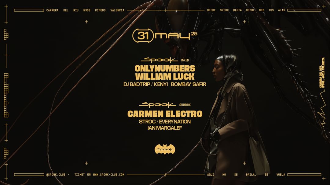 Onlynumbers  + William Luck + Carmen Electro event cover