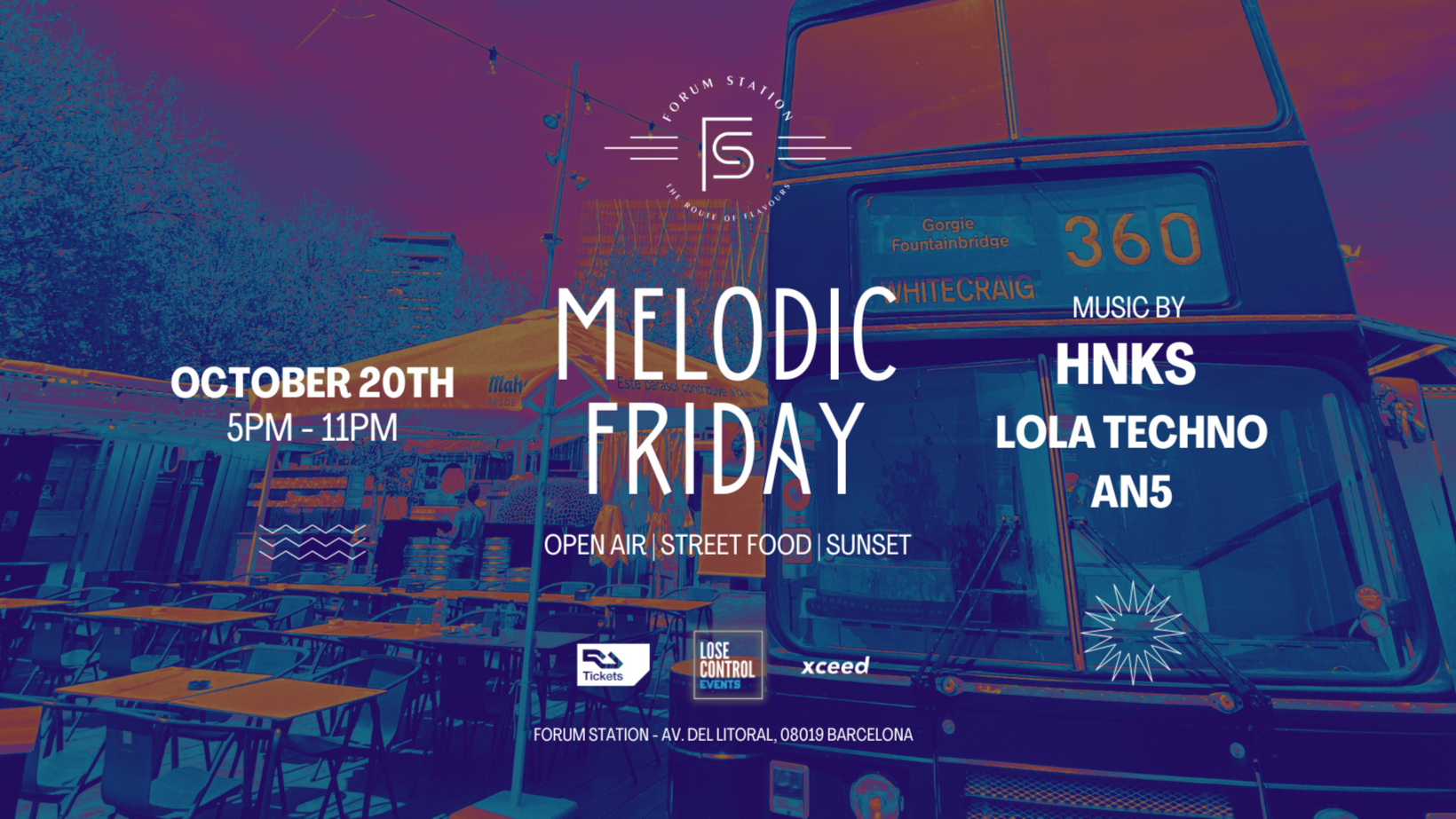 OPEN AIR - Forum Station presents: MELODIC FRIDAY - [FREE TICKETS]      image