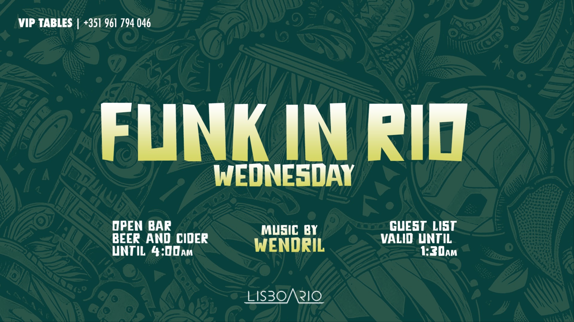 OPEN BAR (Beer & Cider) & Baile Funk 