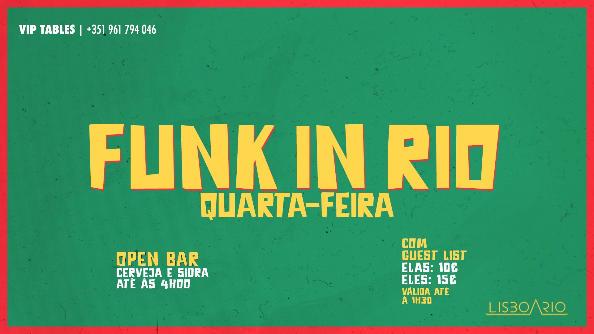 OPEN BAR (Beer & Cider) & Baile Funk 