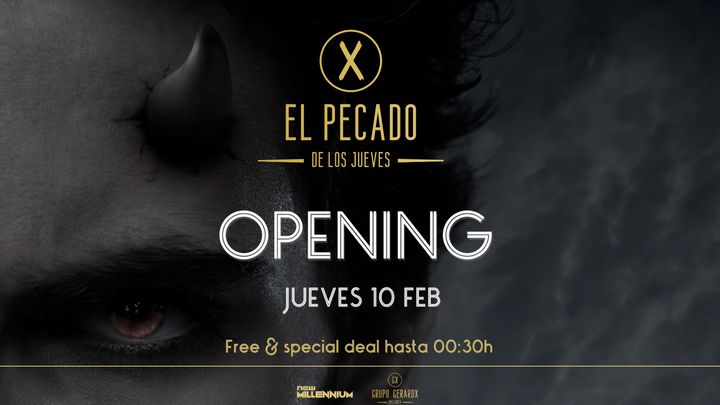 Cover for event: Opening El Pecado - Jueves 10 Febrero