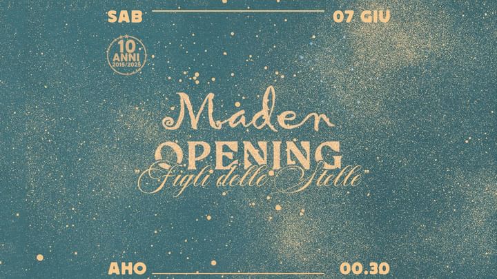 Cover for event: Opening | Maden Club