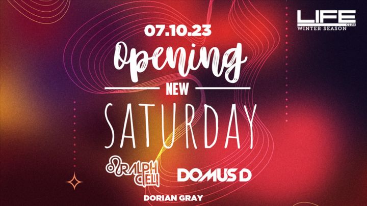 Cover for event: Opening New Saturday - Guest DJ RALPH CIELI & DOMUS D