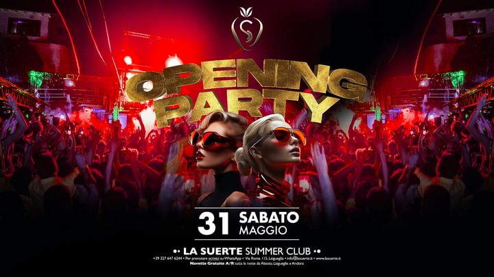 Cover for event: OPENING PARTY