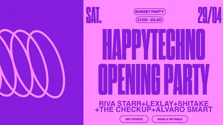 Cover for event: [OPENING PARTY] HappyTechno @ La Terrrazza Barcelona / Open Air