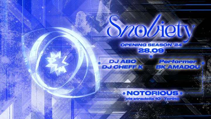 Cover for event: OPENING PARTY SNOBIETY