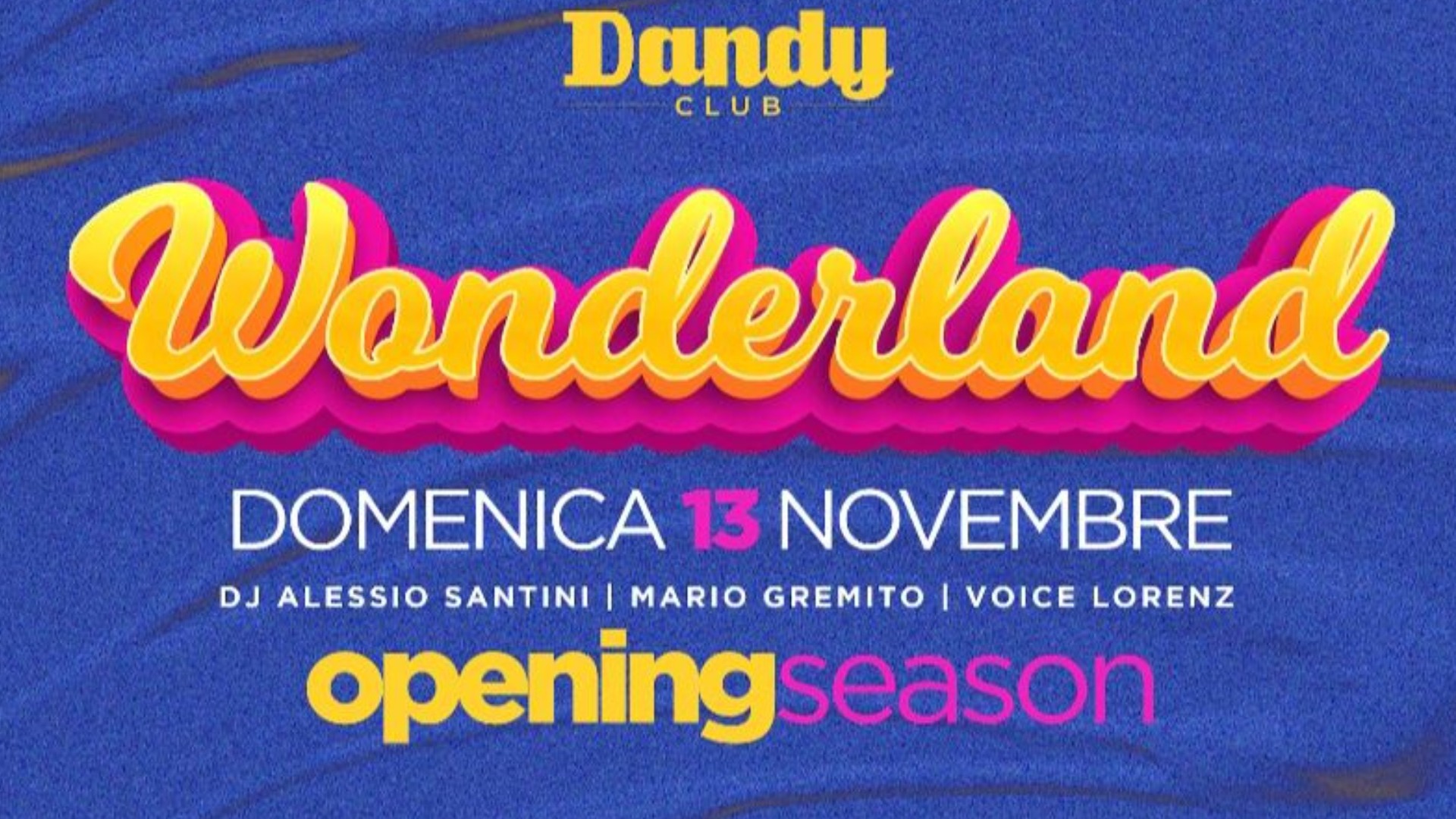 OPENING SEASON W/ ALESSIO SANTINI - MARIO GREMITO - LORENZ image