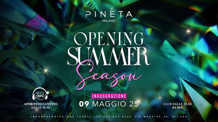 Cover for event: Opening Summer Season