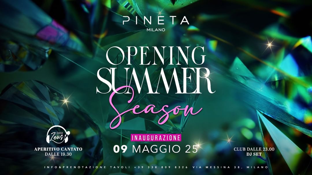 Capa do evento Opening Summer Season