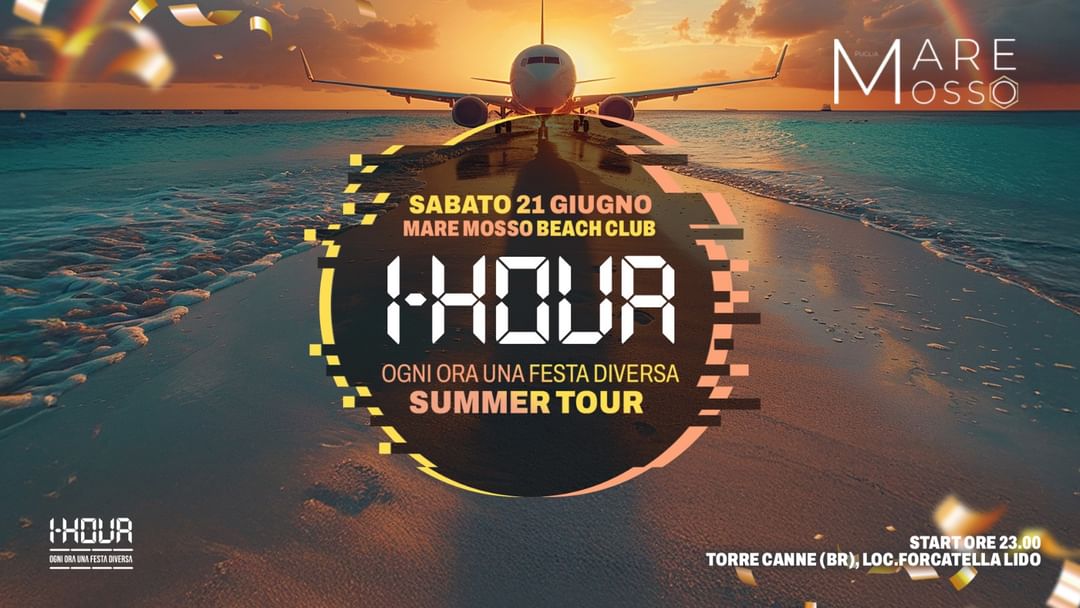 Opening Summer Season MARE MOSSO Vs 1HOUR event cover