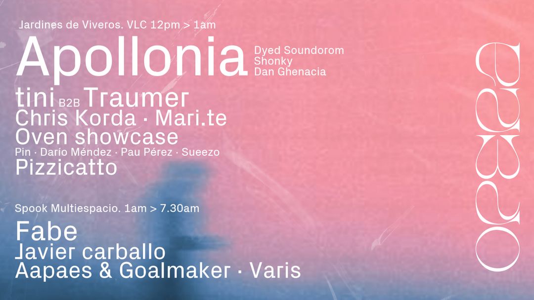 Cartel del evento Opera Valencia | Apollonia & tINI B2B Traumer and many more...