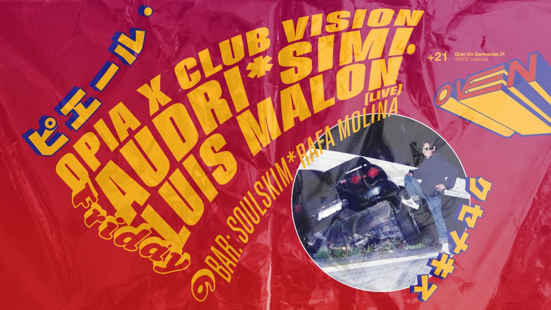Copertina evento OPIA X CLUB VISION / LUIS MALÓN + AUDRI + SIMI.