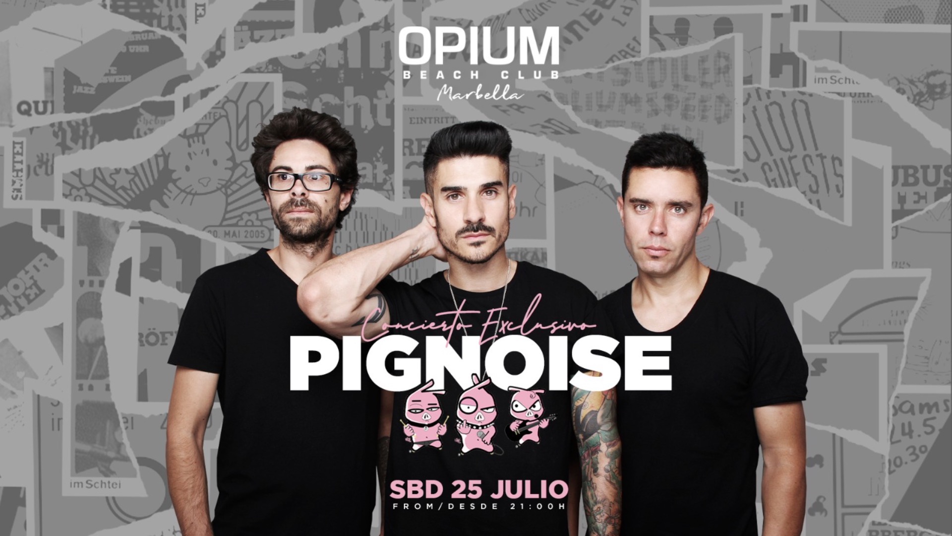 PIGNOISE - OPIUM BEACH MARBELLA - Sabado 25 Julio image