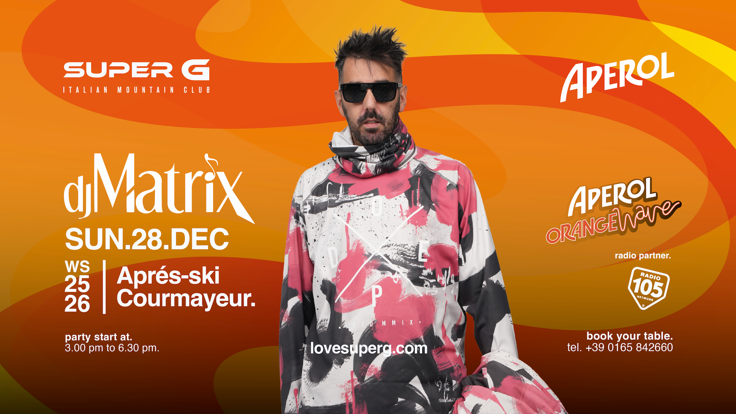 APEROL ORANGE WAVE presents MATRIX @Super G image