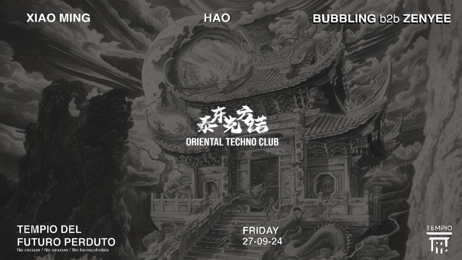 Oriental Techno Club: Xiao Ming, Hao, Bubbling b2b Zenyee image