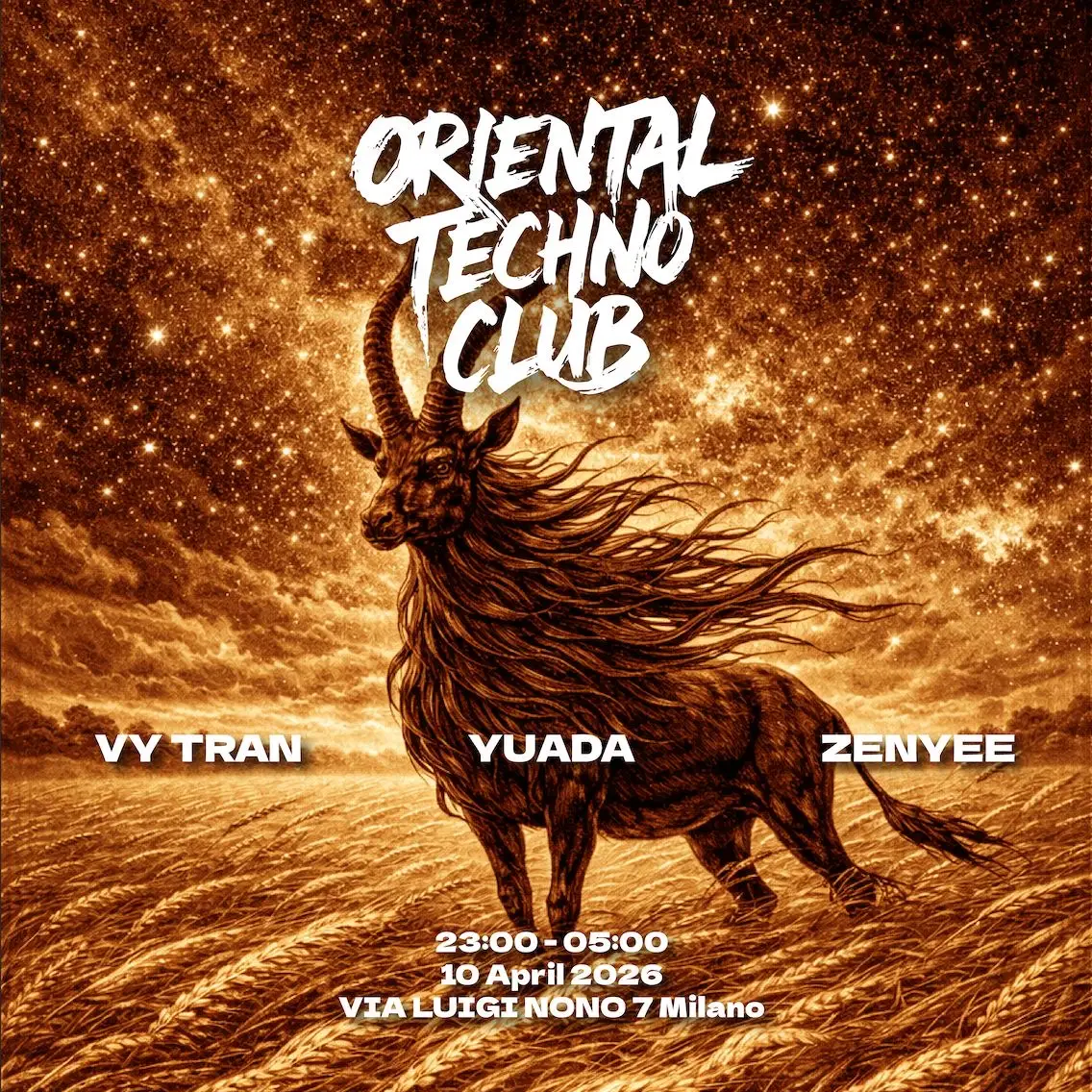 Oriental Techno Club - 東極玄音寺:Yuada, Vy Tran, Zenyee - Tickets on RA Guide image