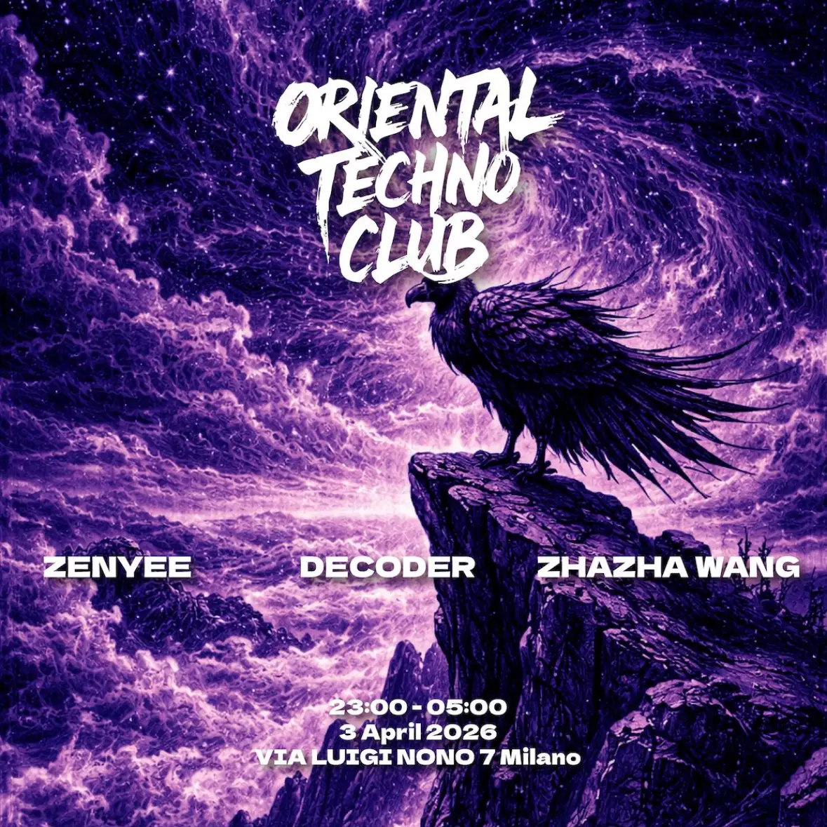Oriental Techno Club - 東極玄音寺: Zhazha Wang, Decoder, Zenyee - Tickets on RA Guide image