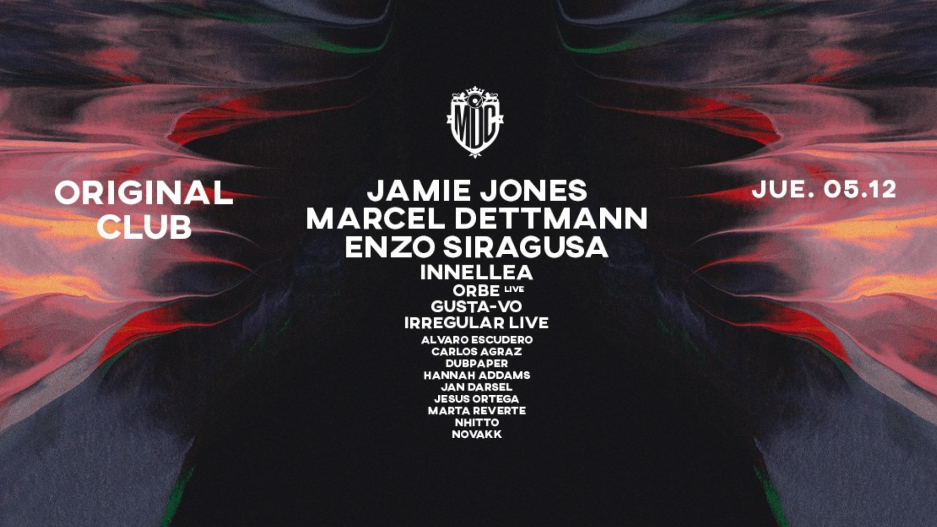 Original Club :: Metro Dance Club :: 5 Dic :: Jamie Jones & Marcel Dettmann