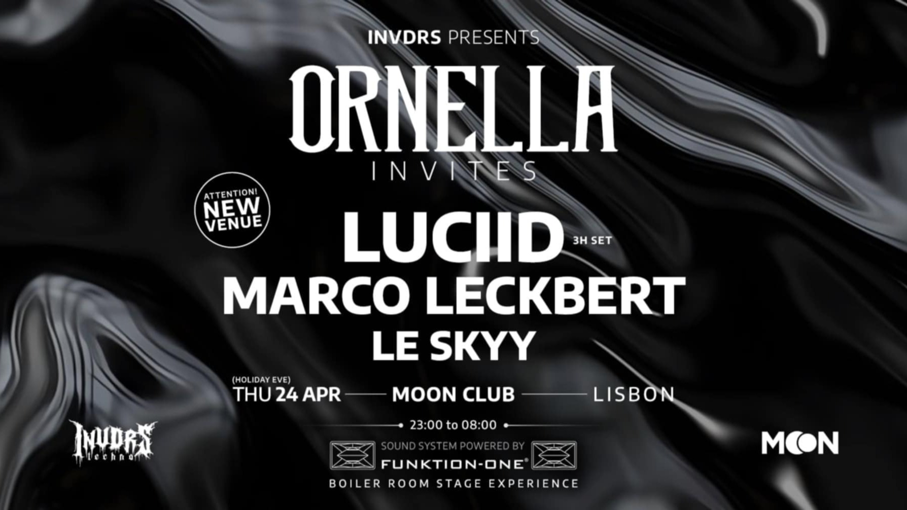 ORNELLA invites : LUCIID & MARCO LECKBERT@MOON CLUB image