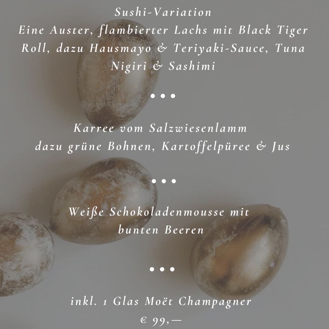 Oster Menü 03.-06.04.2026 - Soirée techno à Hamburg