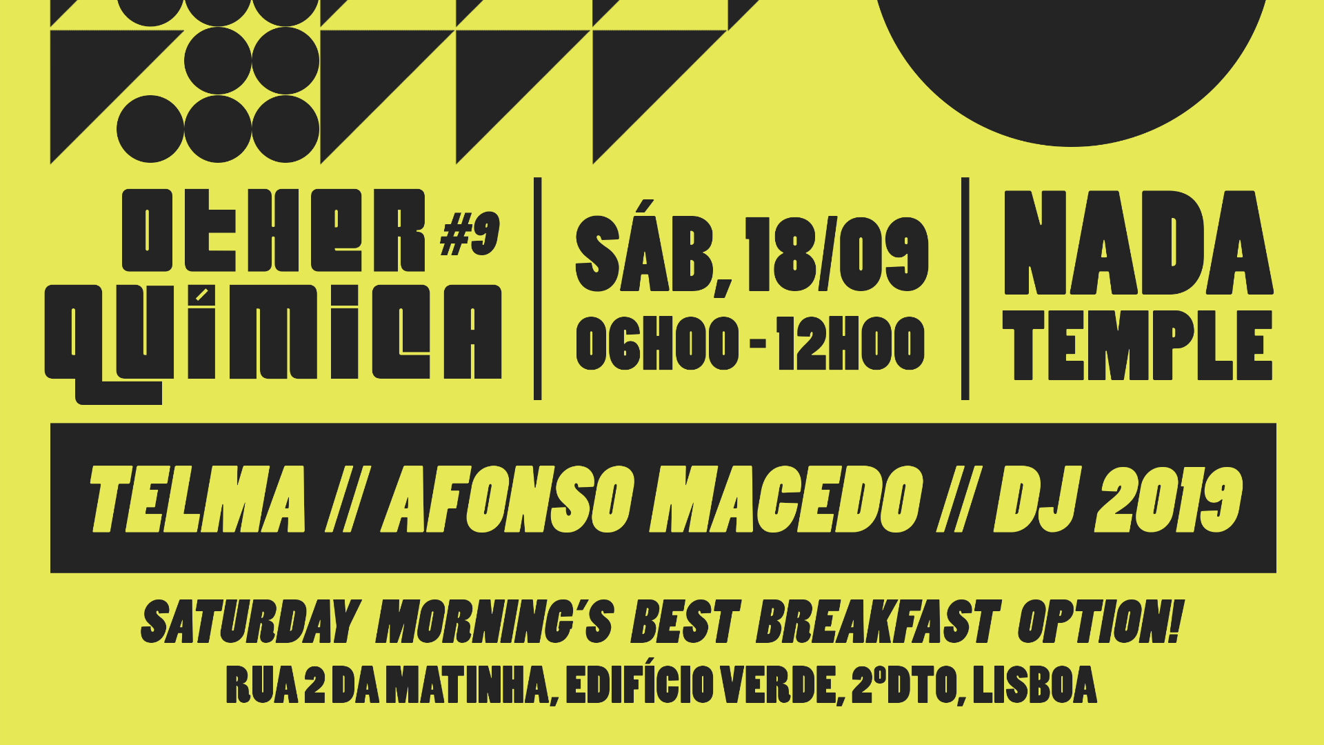 Other Química #9 | Afonso Macedo + Telma + DJ 2019 image