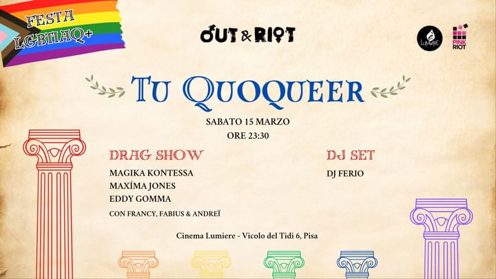 Cover for event: Out & Riot: Tu Quoqueer