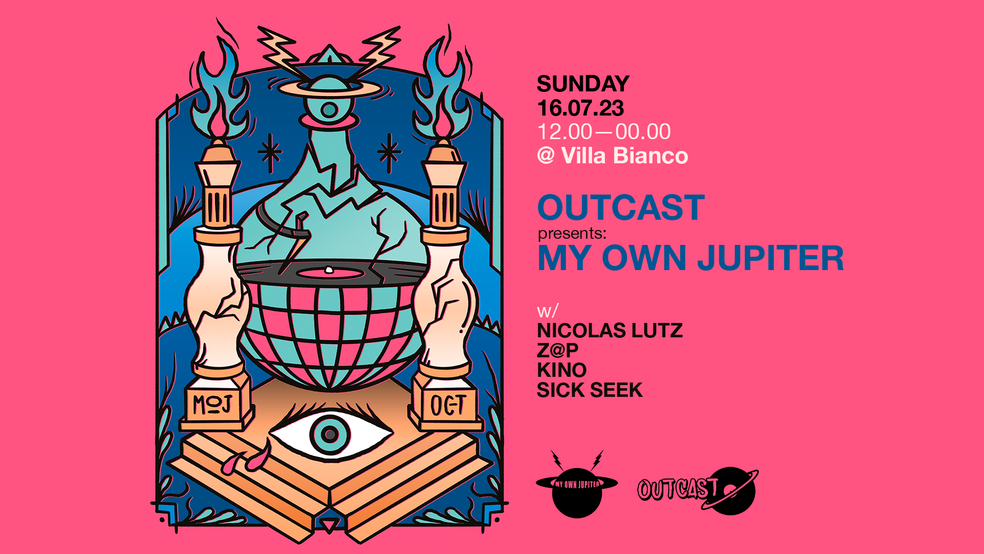 Outcast pres My Own Jupiter @ Villa Bianco image