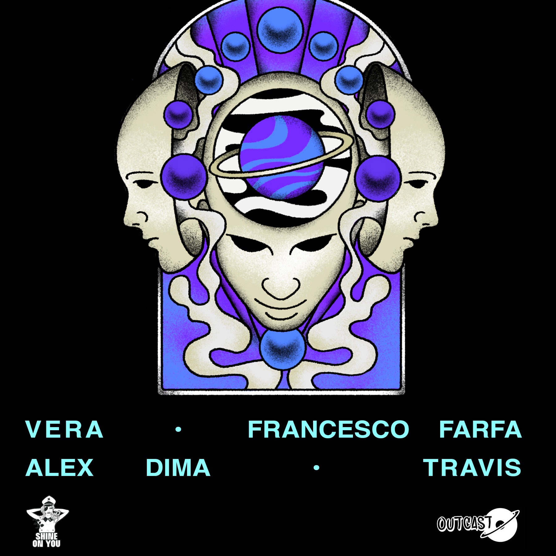 Outcast & Shine on You @ not|or|ius club image