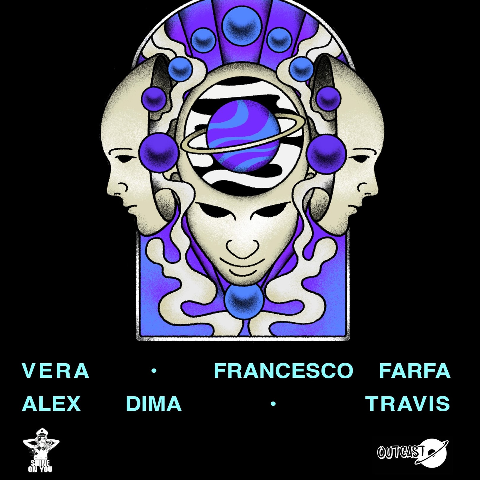 Outcast & Shine on You @ not|or|ius club image