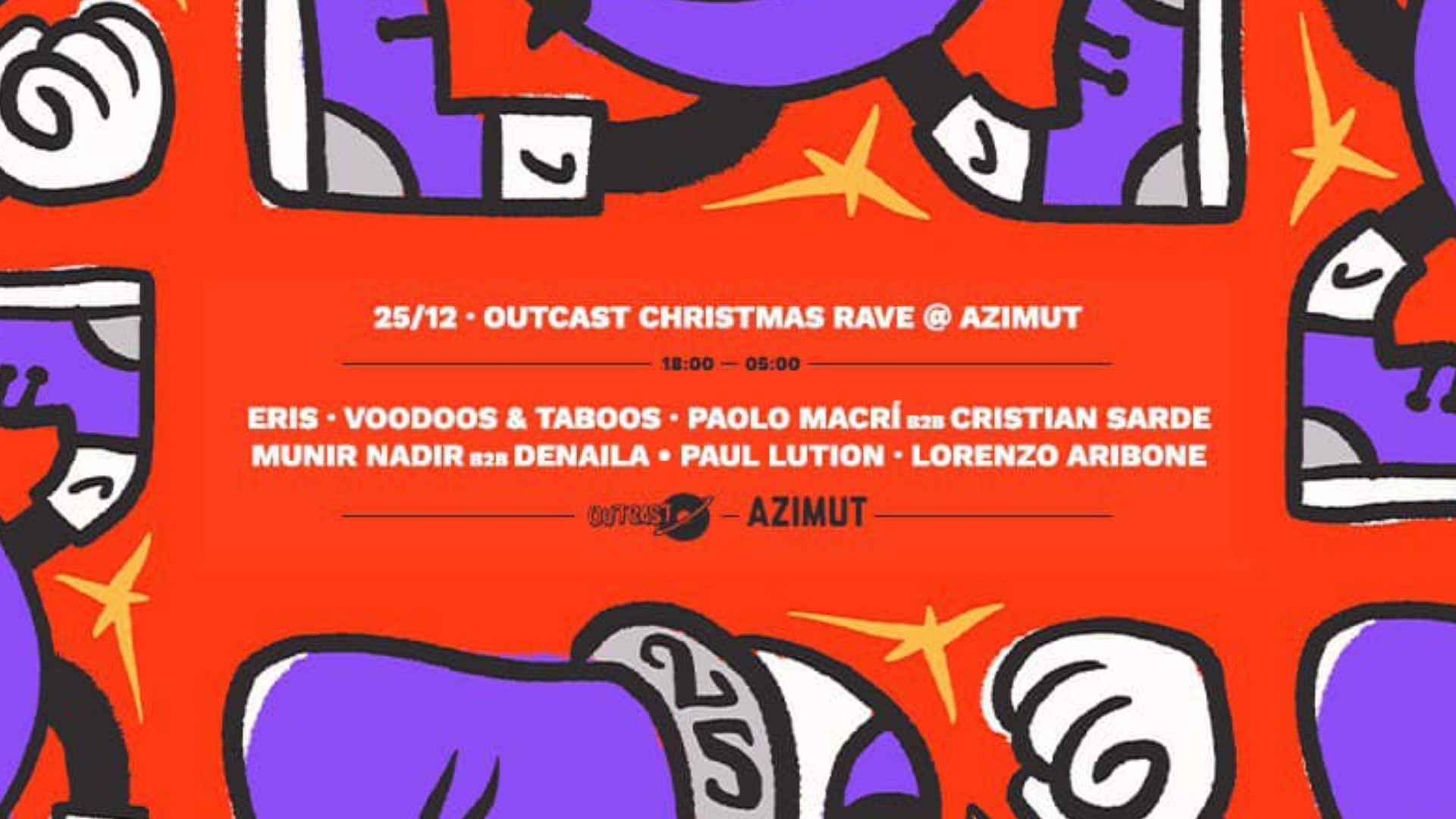 Outcast XMAS Rave @ Azimut Club image