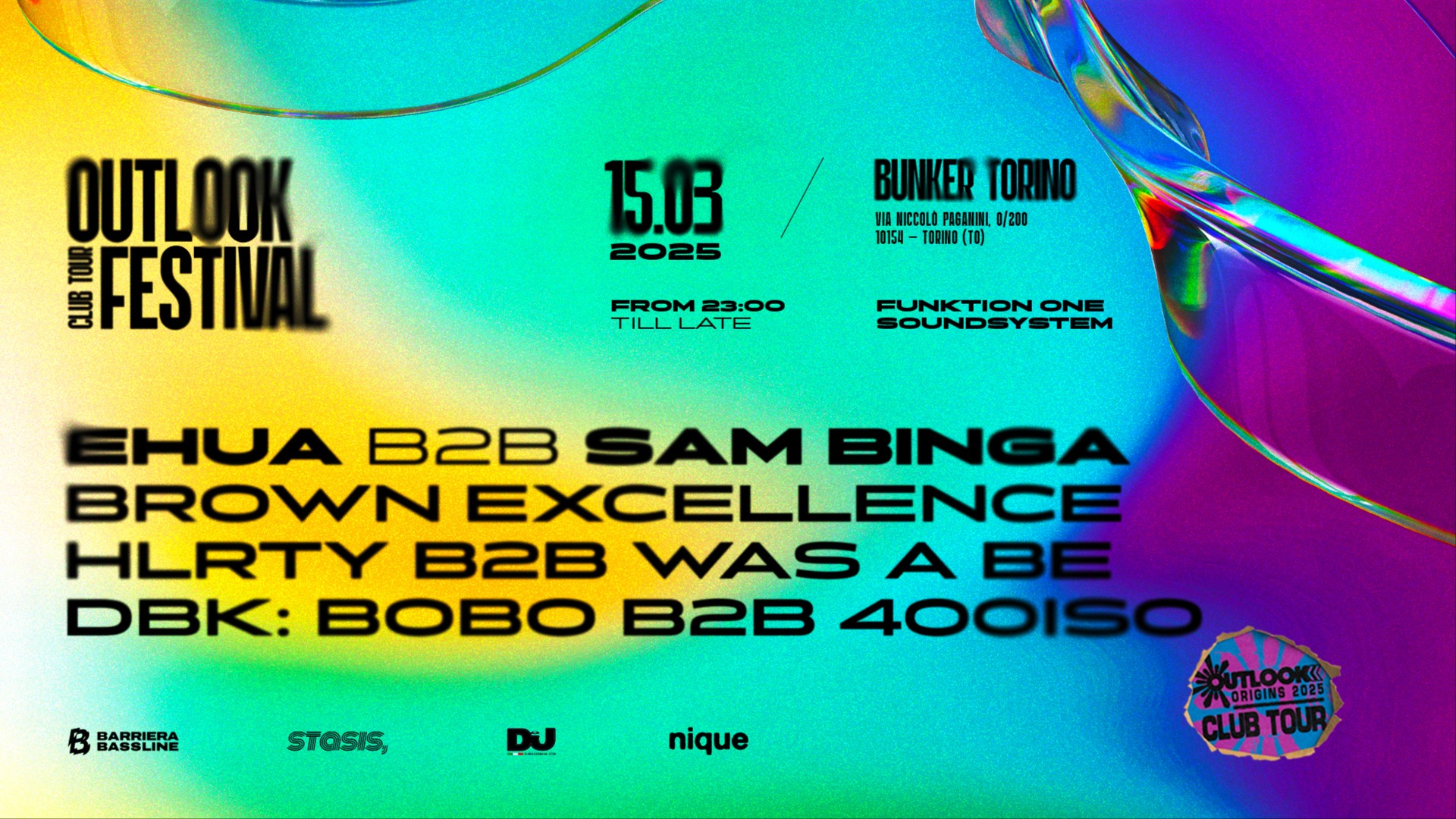 OUTLOOK FESTIVAL Club Tour