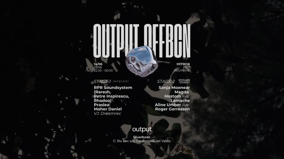 Output pres. a:rpia:r & Yoyaku 10th Anniversary event cover