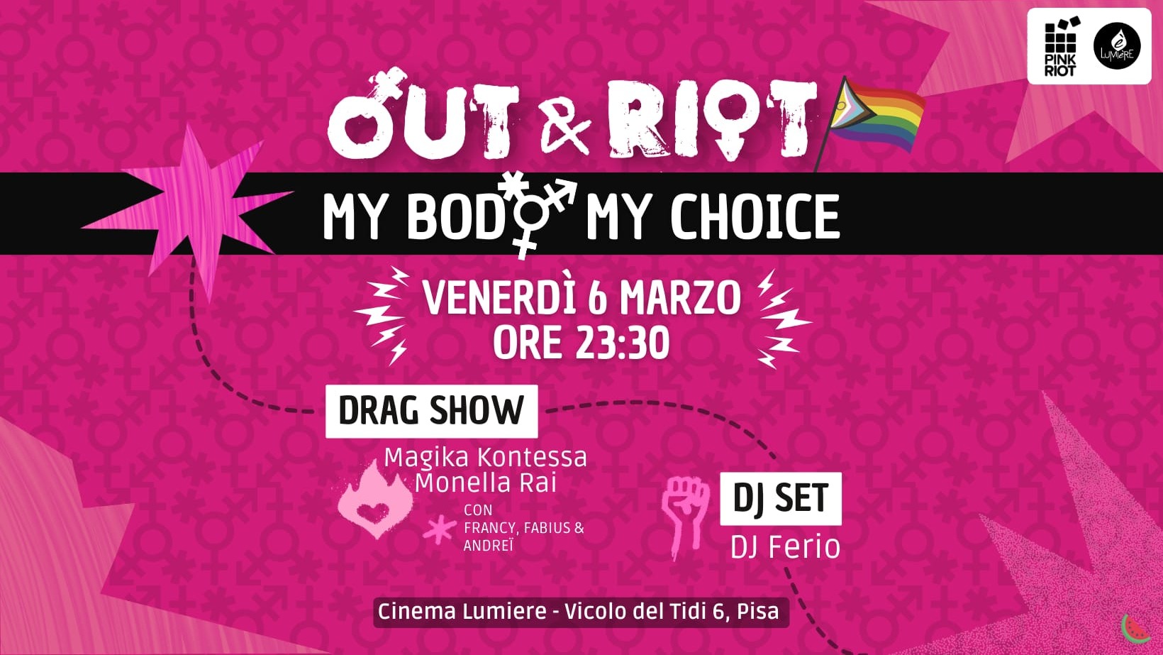 OUT&RIOT PARTY- PIKRIOT ARCIGAY PISA image