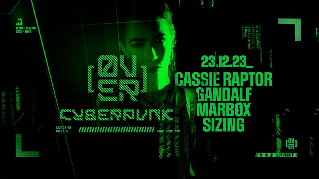 Cartel del evento [OVER] w/ Cassie Raptor