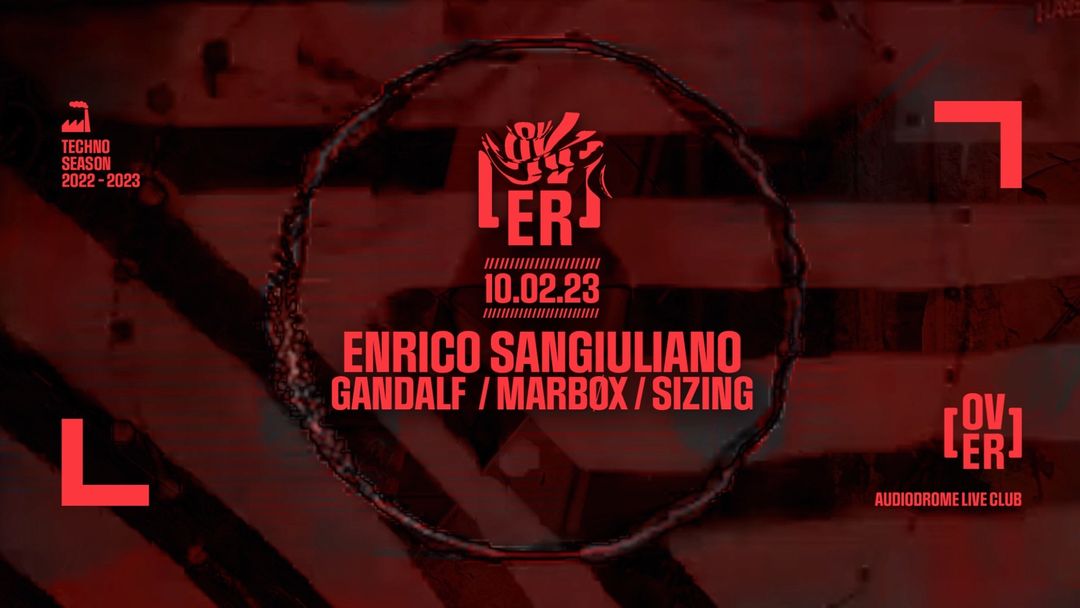 [OVER] w/ Enrico Sangiuliano-Eventplakat