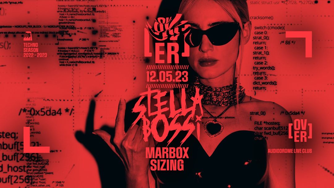 [OVER] w/ Stella Bossi-Eventplakat