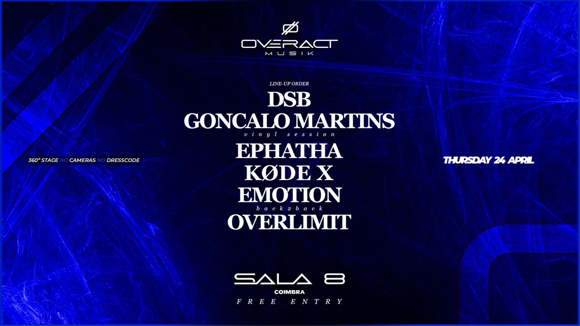 OVERACT MUSIK @ SALA 8, Coimbra image