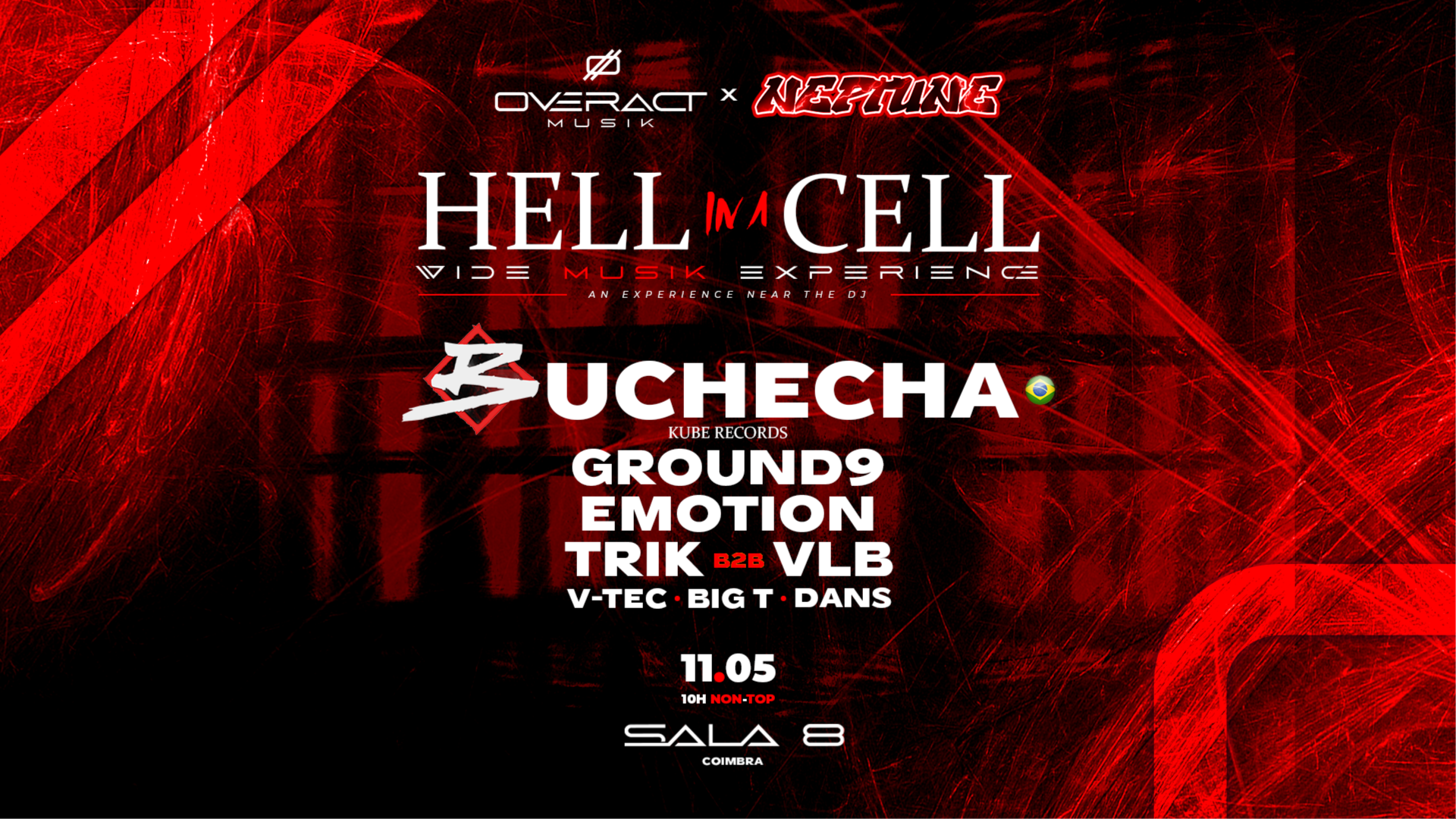 OVERACT MUSIK X NEPTUNE pres. "HELL IN A CELL" WIDE MUSIK EXPERIENCE image